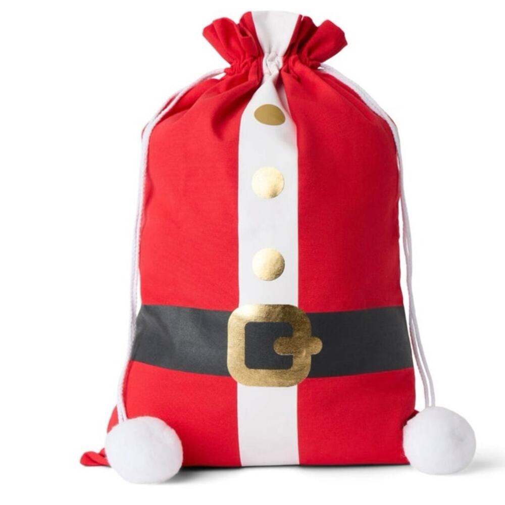 NEW‎ Tipsy Elves Oversized Santa Gift Bag Reusable Holiday Christmas Plush Sack